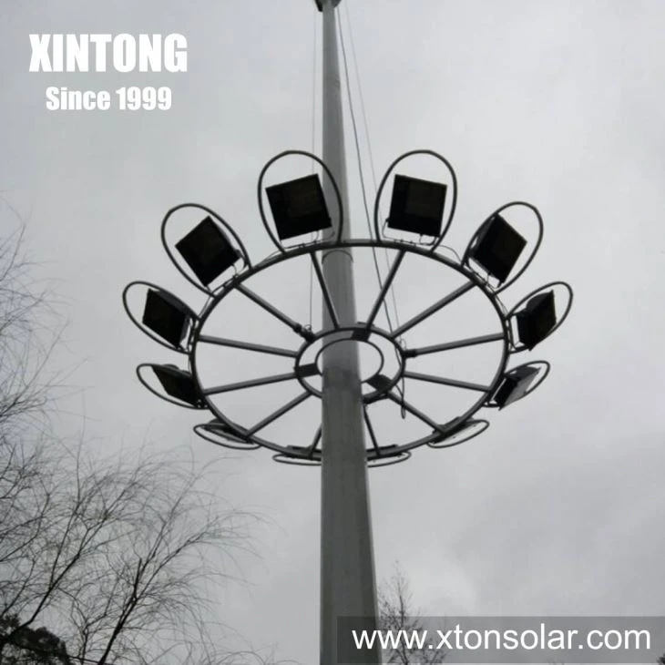30m Height Auto Lifting Steel Pole Hight Mast Lighting