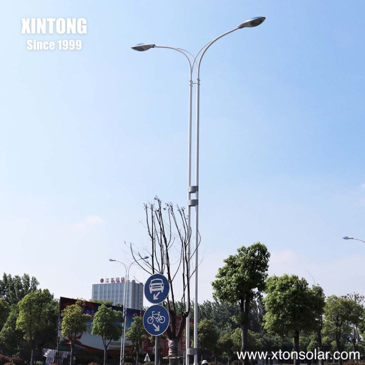 6 Inch Hot DIP Galvanized Pipe Electric Street Lighting Poles